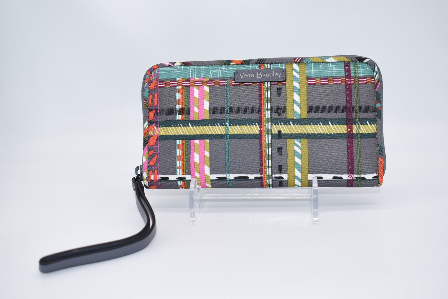 Vera Bradley Midtown RFID Wristlet in "City Plaid" Pattern