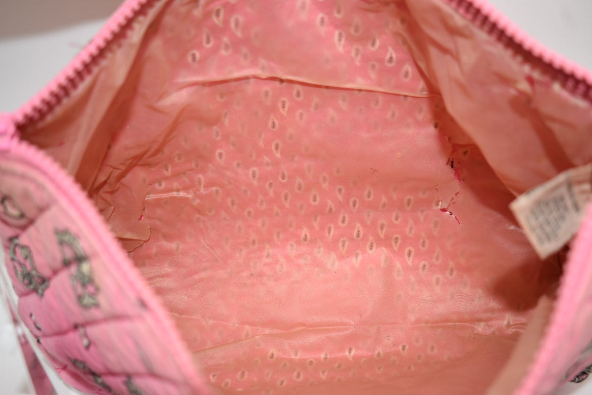 Vera Bradley XL Cosmetic Bag in "Pink Bandana" Pattern