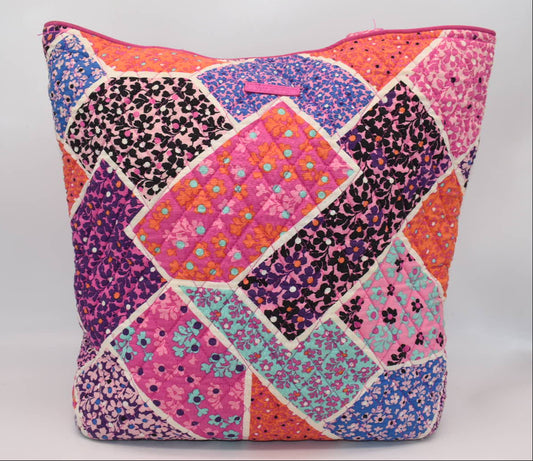 Vera Bradley Iconic Tote Bag in Modern Medley Pattern