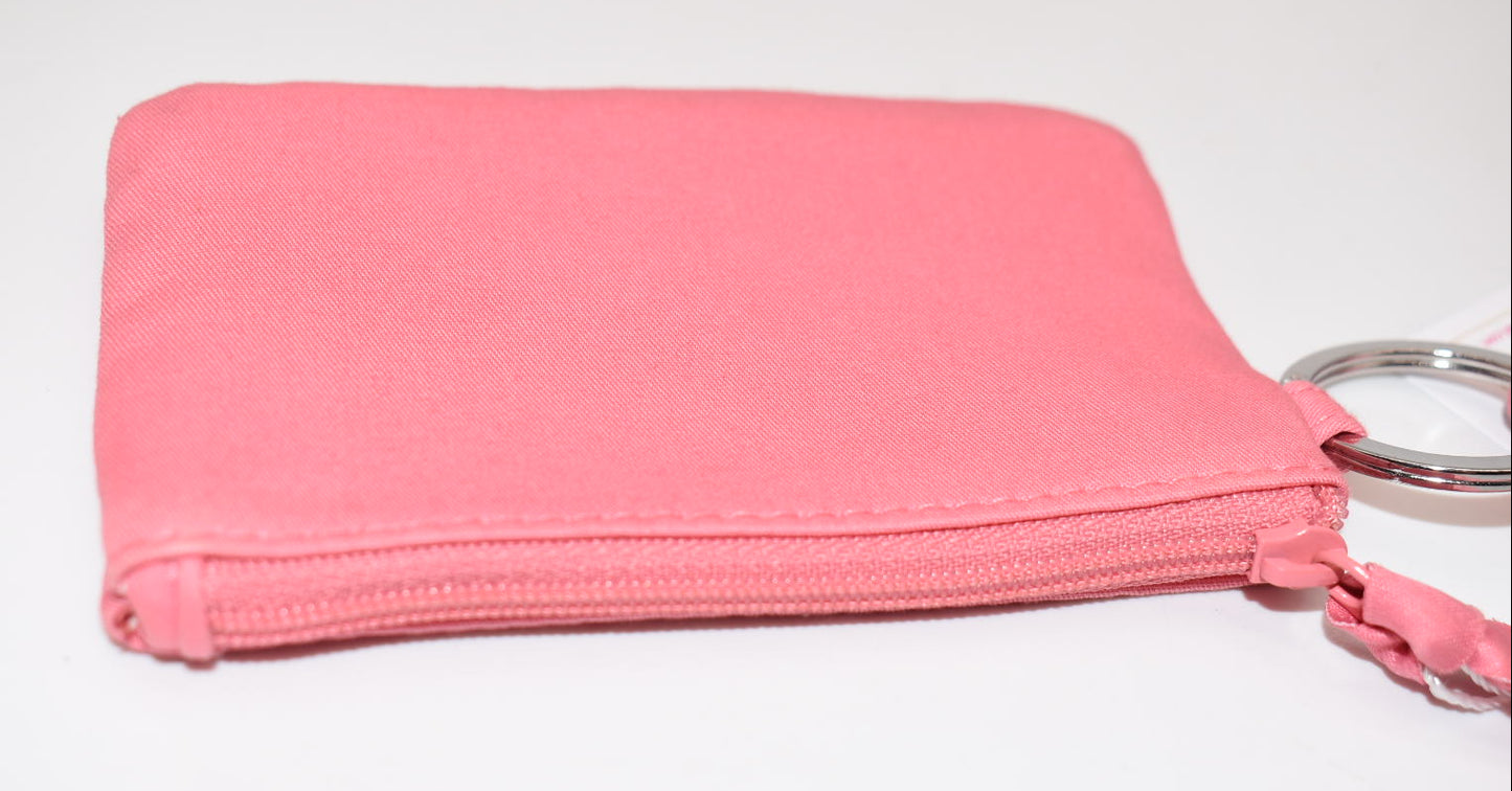 Vera Bradley Zip ID Lanyard in "Terra Cotta Rose" Pattern