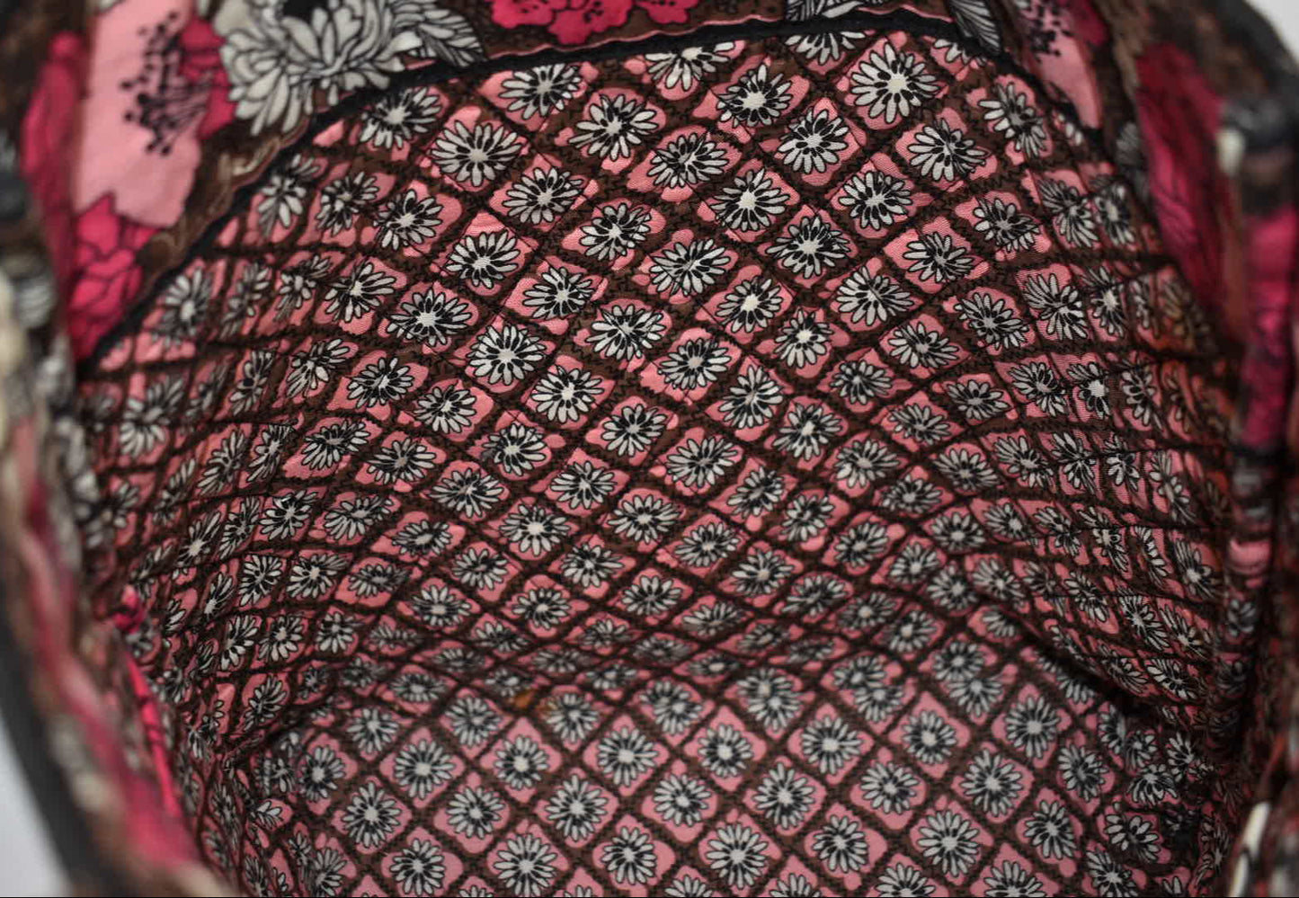 Vera Bradley Everyday Tote Bag in "Mocha Rouge" Pattern