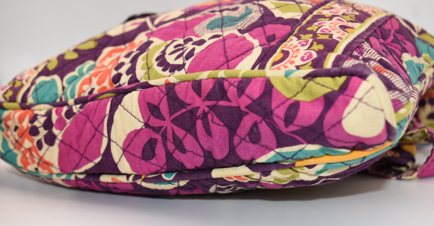 Vera Bradley Hipster Crossbody Bag in "Plum Crazy" Pattern