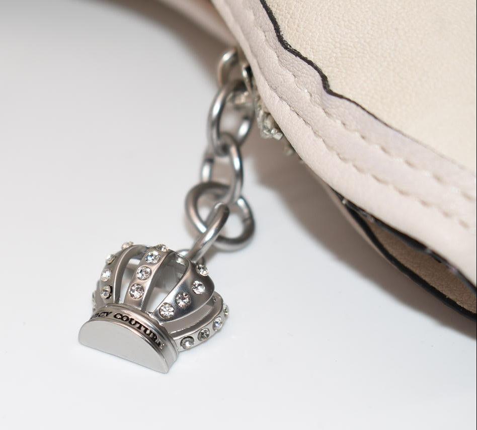Juicy Couture Crown Hobo Shoulder Bag in "Crystal" Color