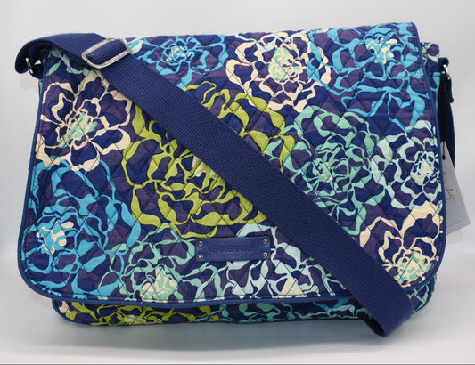 Vera Bradley Laptop Messenger Bag in "Katalina Blues" Pattern