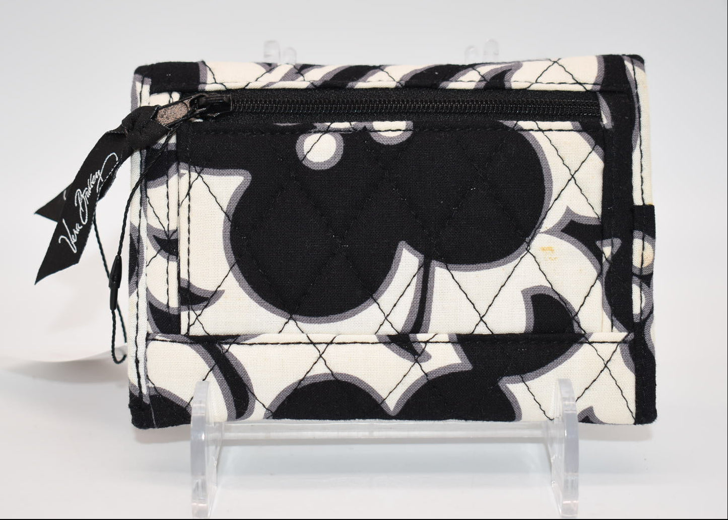 Vera Bradley Compact Trifold Wallet in "Day & Night" Pattern