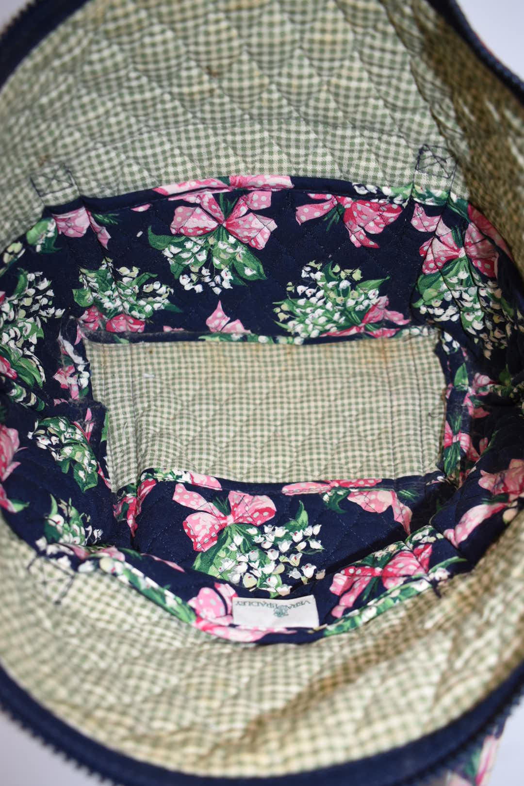 Vera Bradley Large Paddy Shoulder Tote Bag in "Return to Happiness-1999" Pattern
