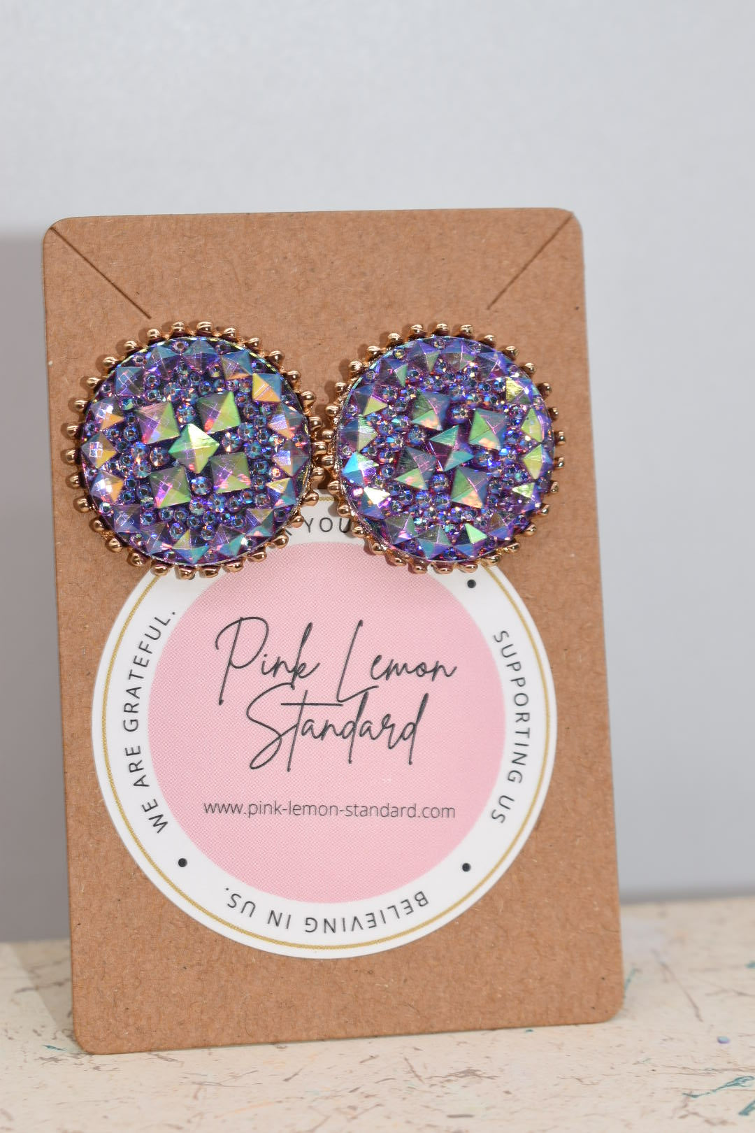 Statement Earrings: All Around Sparkle Rhinestone Stud Earrings