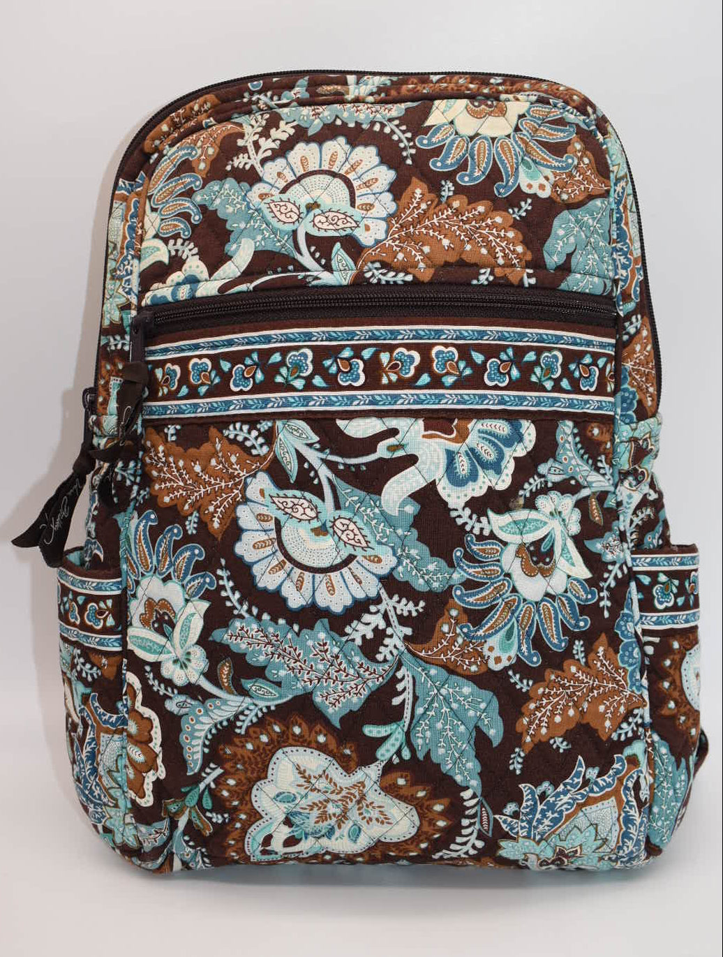Vera Bradley Quilted Small Ultimate Backpack in "Java Blue" Pattern