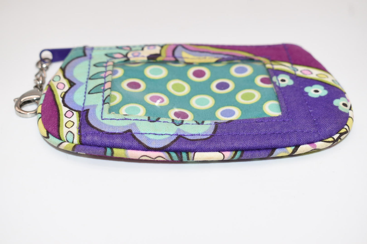 Vera Bradley Clip Zip ID Case in "Heather" Pattern