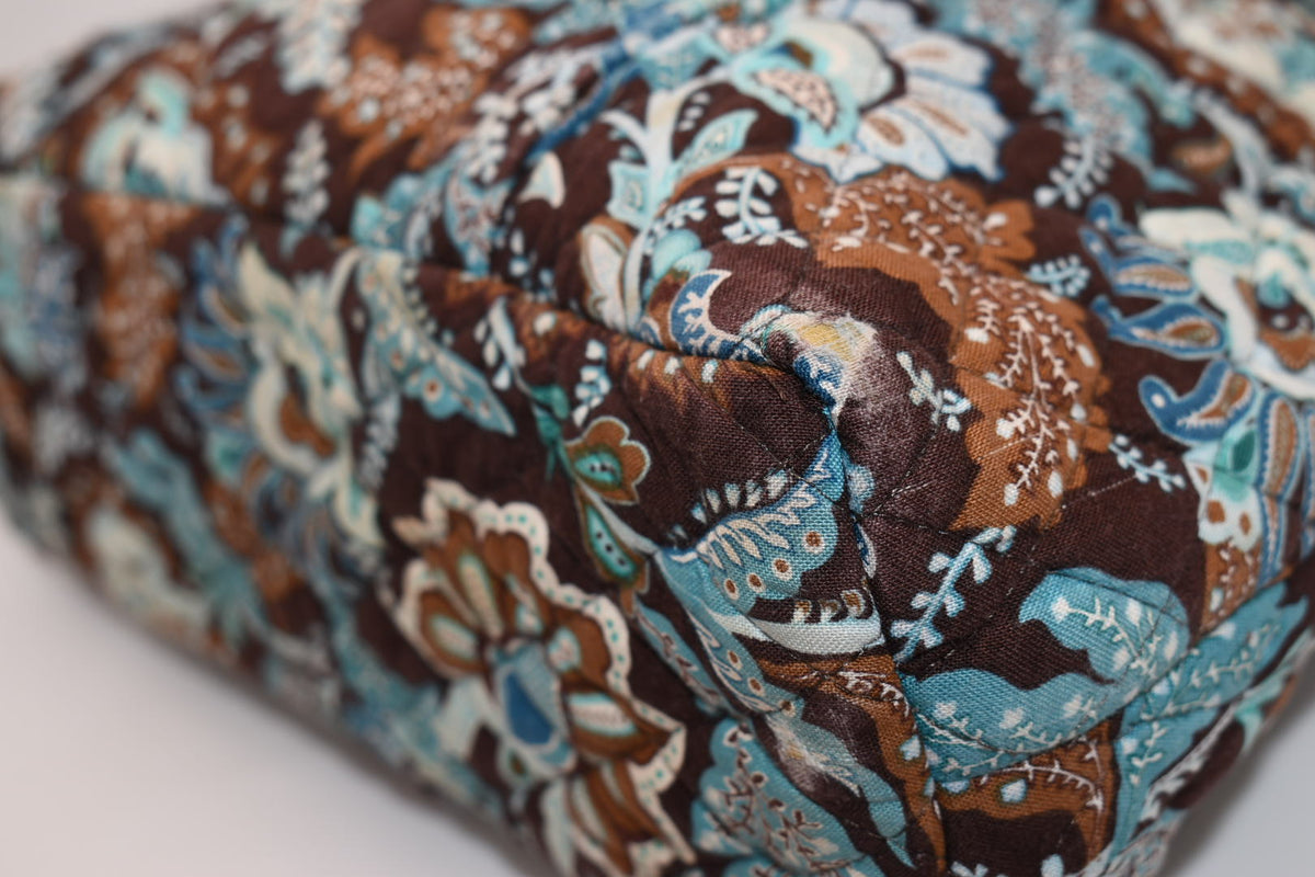 Vera Bradley Large Betsy Shoulder Tote Bag in "Java Blue" Pattern