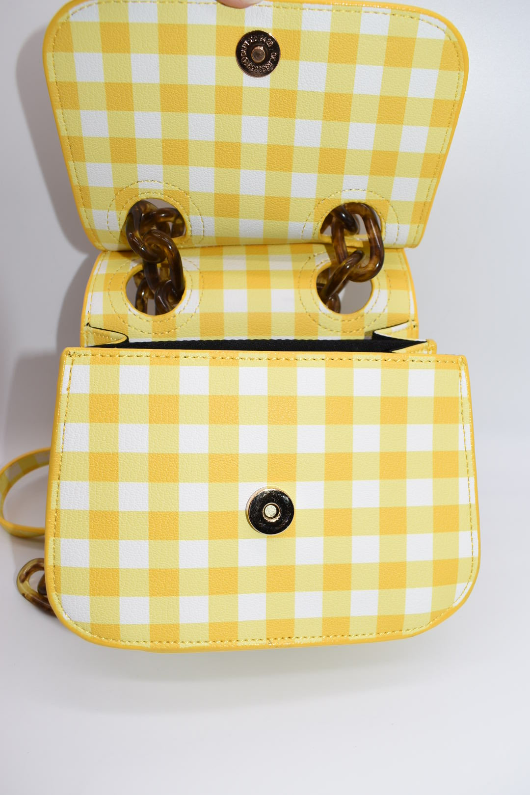 HOUSE OF WANT We Are Original Shoulder Bag in Yellow Gingham
