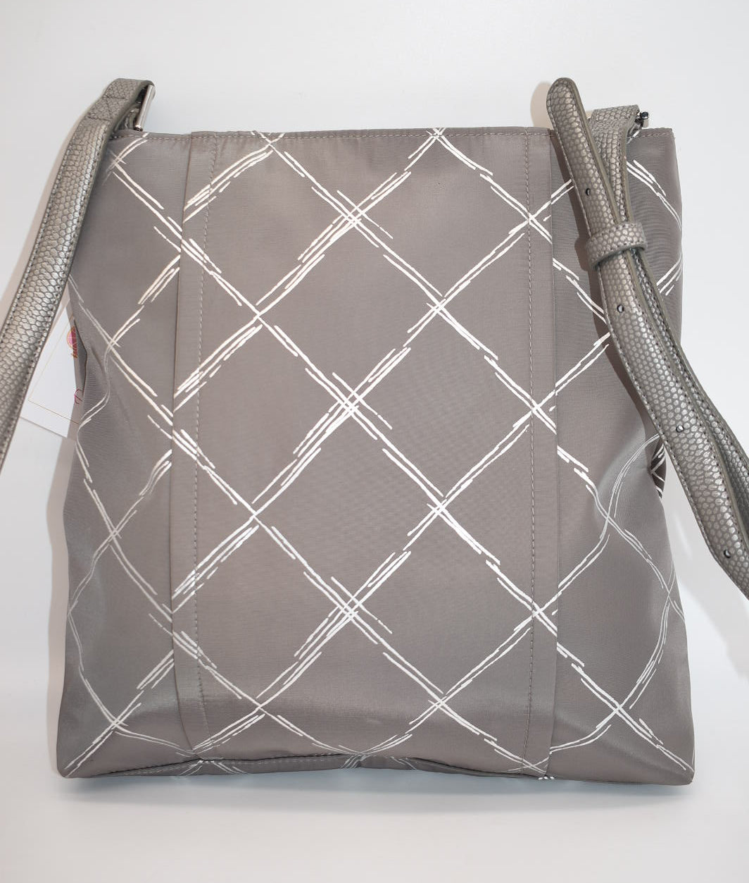 Vera Bradley Preppy Poly Crossbody Bag in Silver