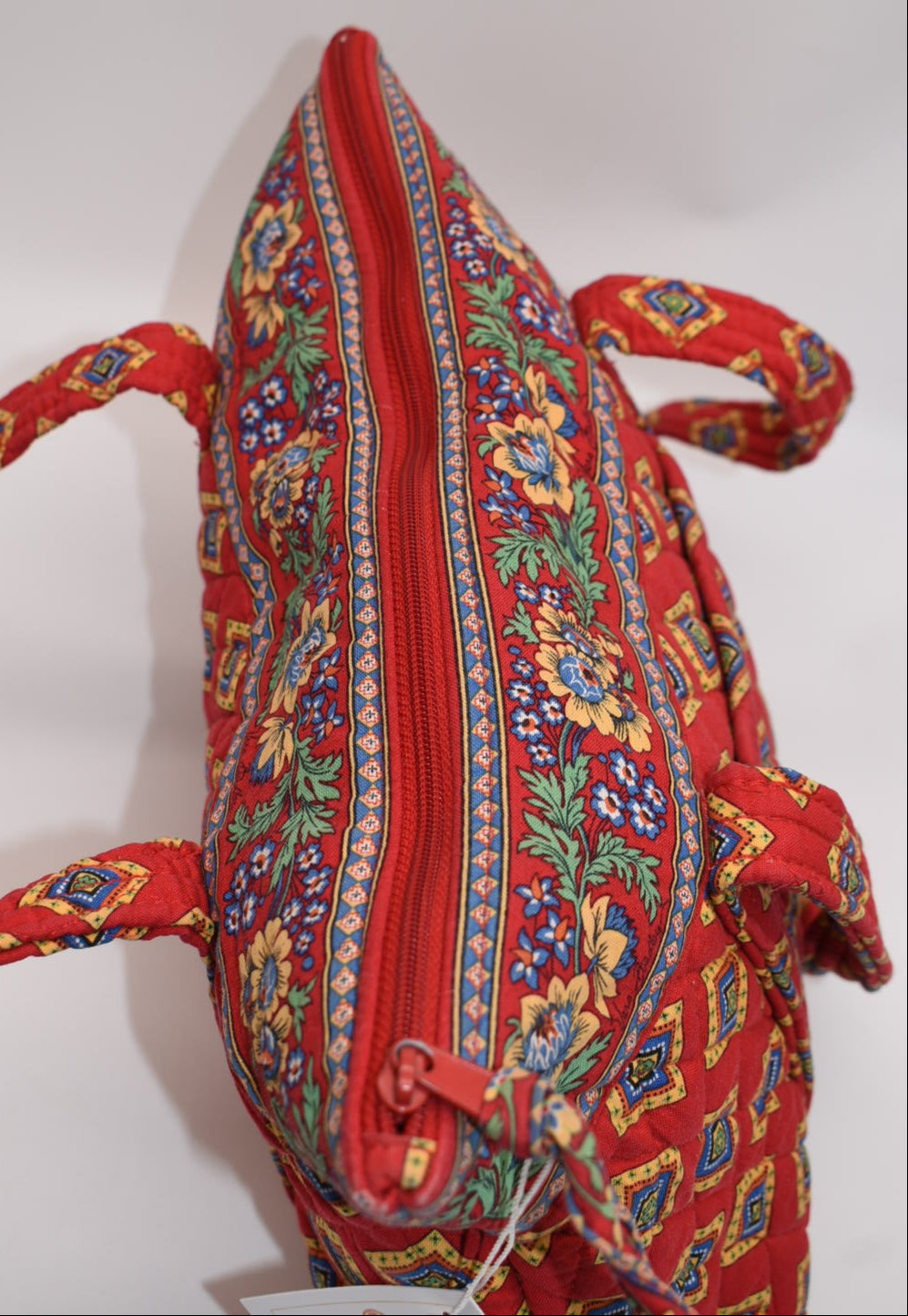 Vera Bradley Large Betsy Shoulder Bag in "Villa Red" Pattern