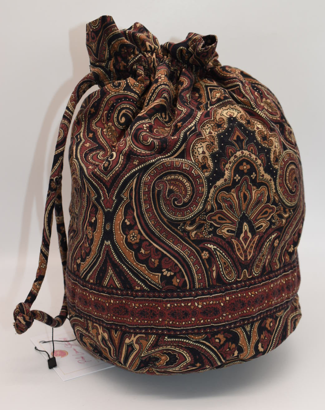 Vintage Vera Bradley Ditty Travel Bag in "Mocha" Pattern