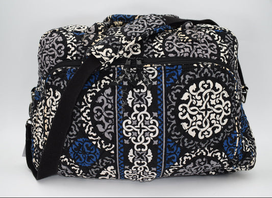 Vera Bradley Weekender Travel Bag in "Cobalt Canterberry" Pattern
