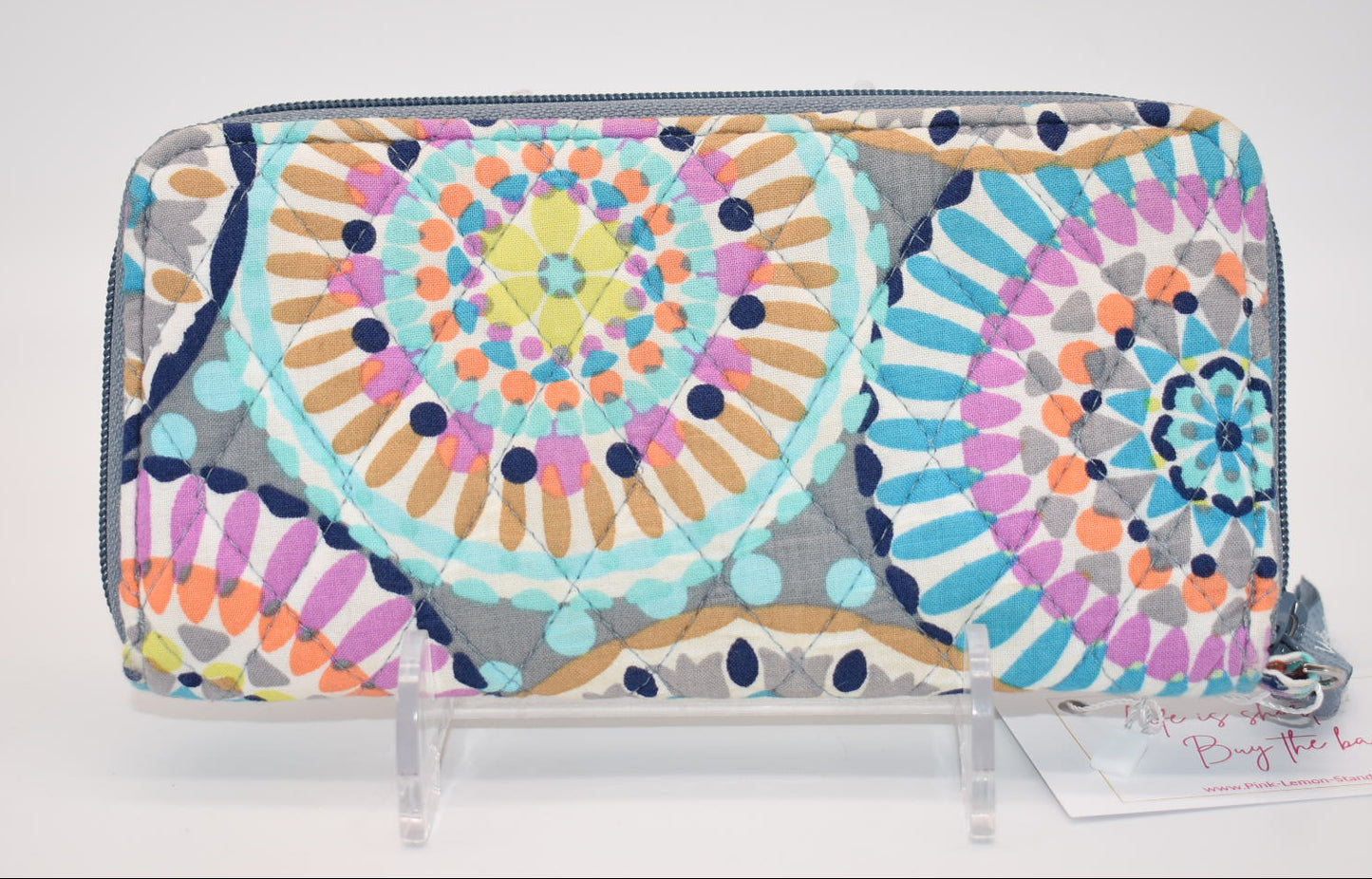 Vera Bradley RFID Accordion Wallet in "Sunny Medallion" Pattern