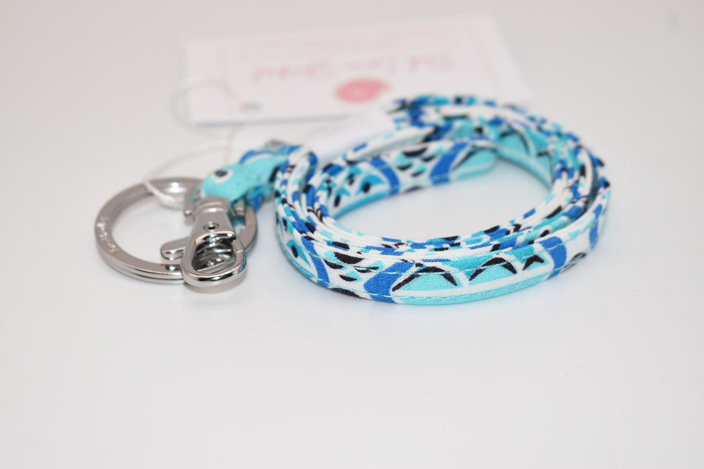 Vera Bradley Lanyard in "Go Fish Blue" Pattern