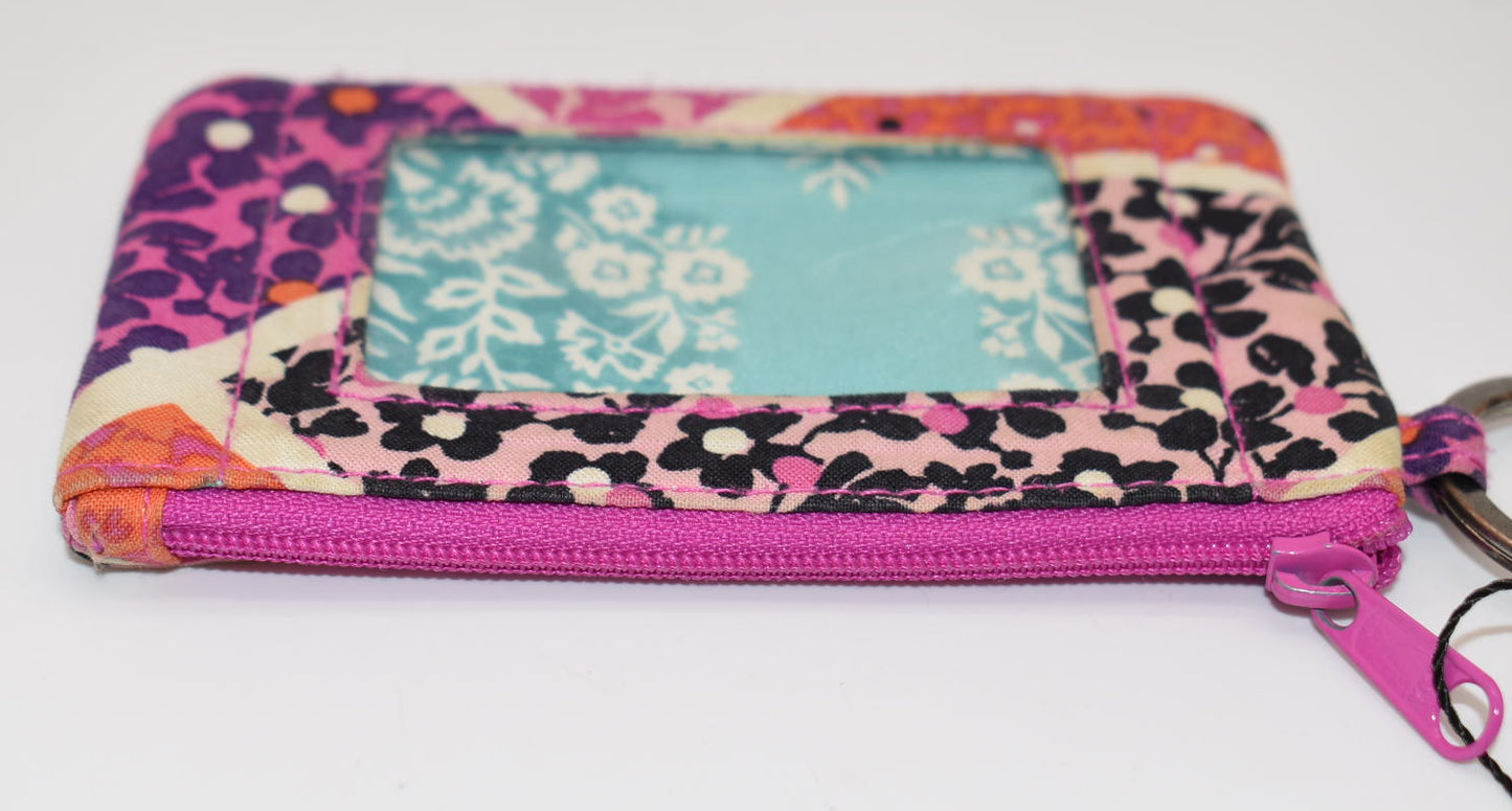 Vera Bradley Zip ID Case in "Modern Medley" Pattern