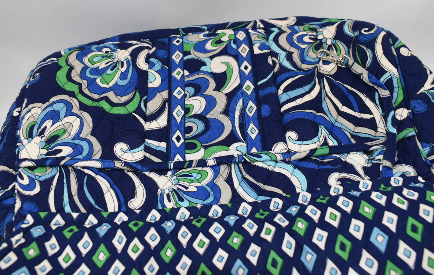 Vera Bradley Travel Diaper Baby Bag in "Mediterranean Blue" Pattern