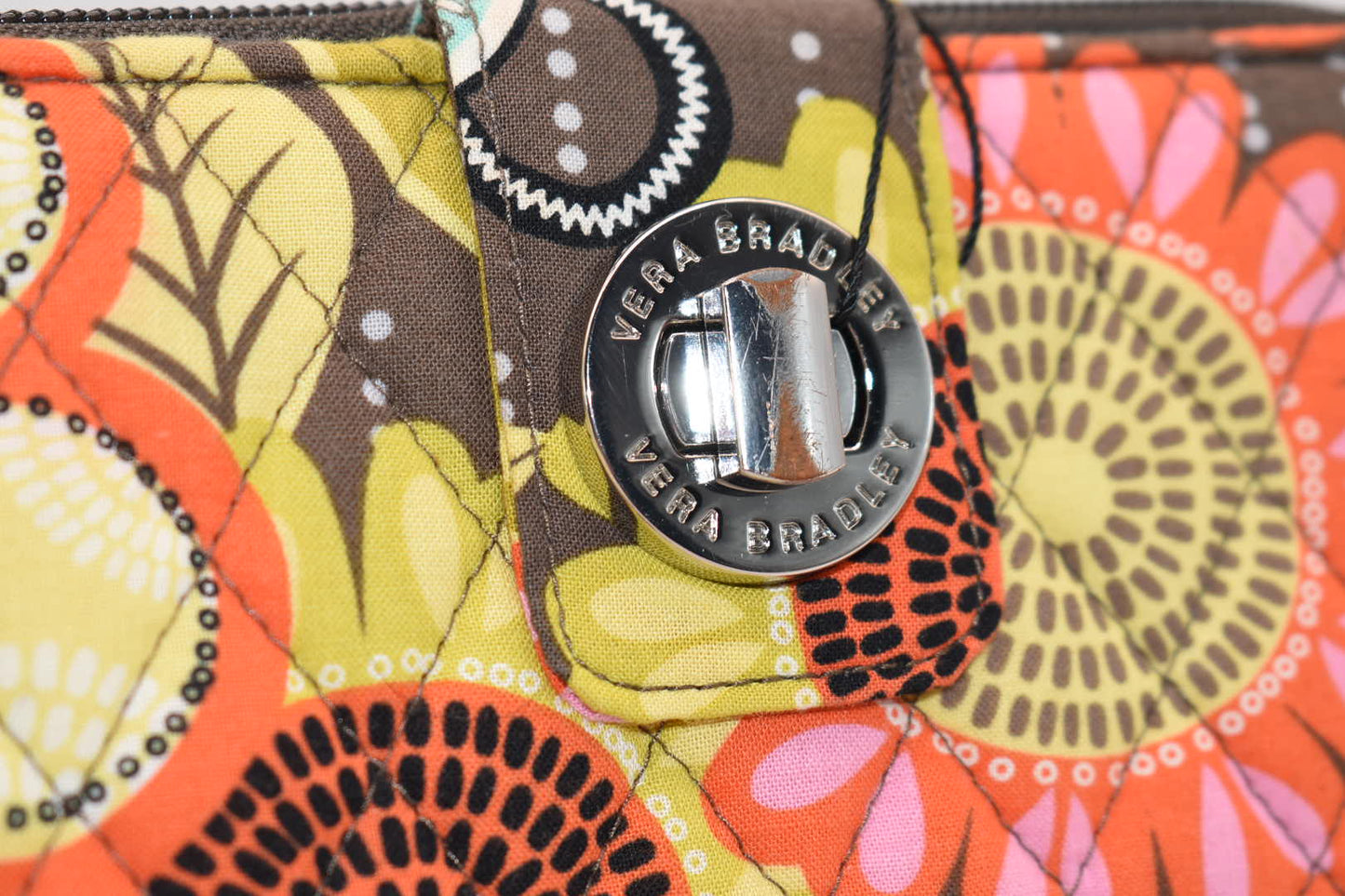 Vera Bradley Turnlock Wallet in "Flower Shower" Pattern