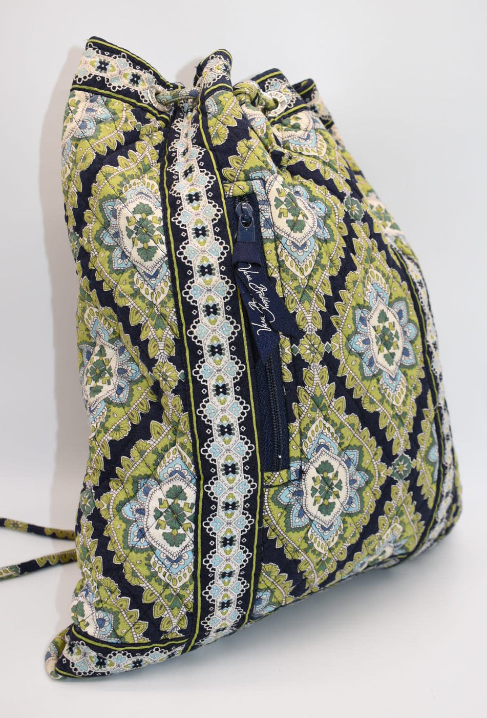 Vera Bradley Drawstring Backsack in "Cambridge" Pattern
