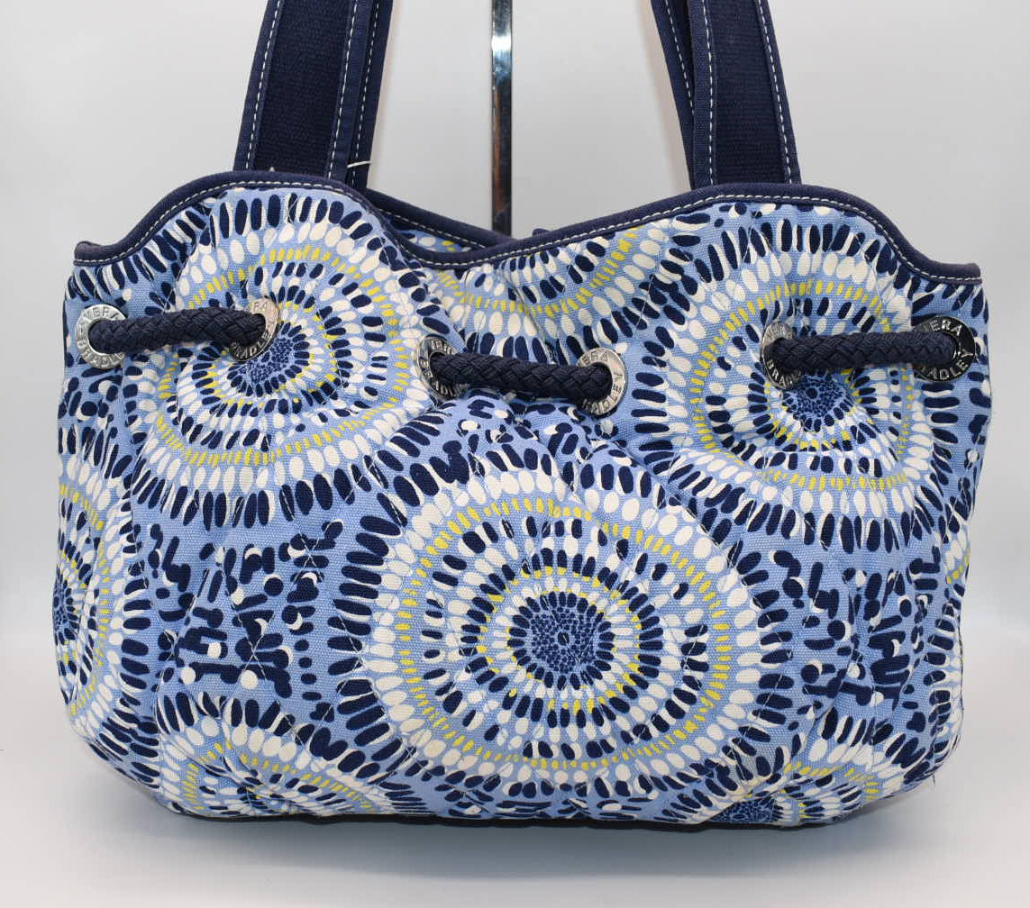 Vera Bradley Quilted Cinch Shoulder Bag in "Starry Night" Pattern