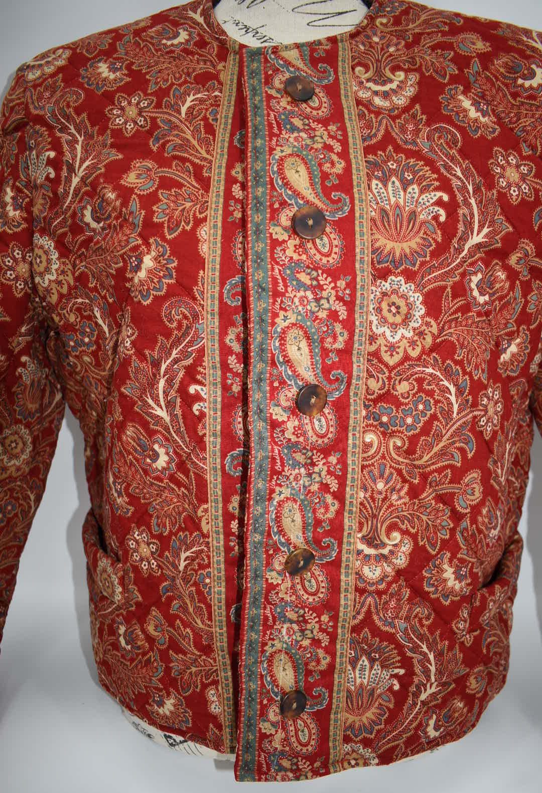 Vintage Vera Bradley Quilted Medium Jacket in "Windsor 1995" Pattern