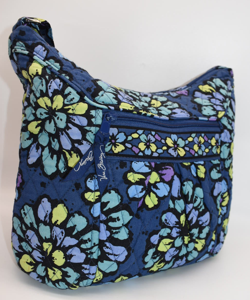Vera Bradley Convertible Hobo Shoulder Bag in "Indigo Pop" Pattern