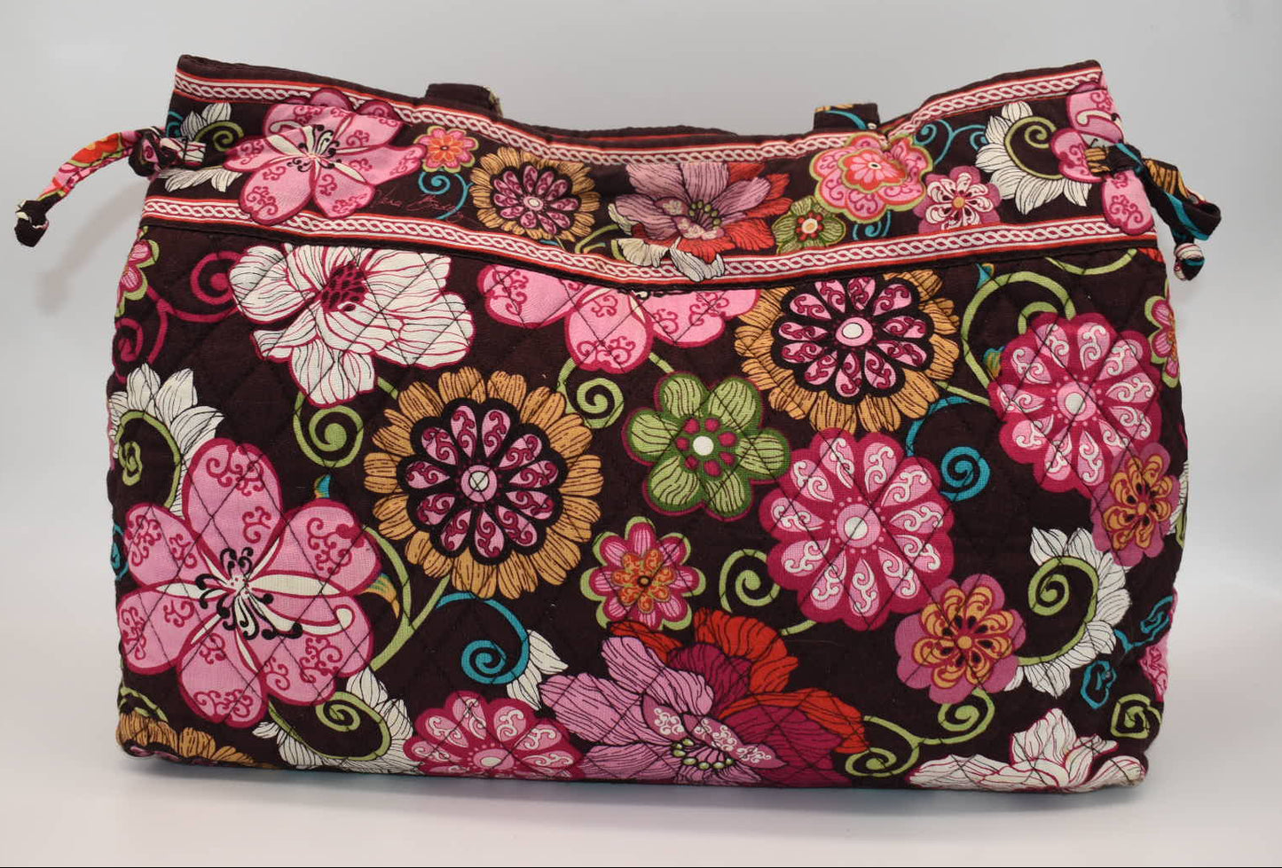 Vera Bradley East West Tote Bag in "Mod Floral - Pink" Pattern