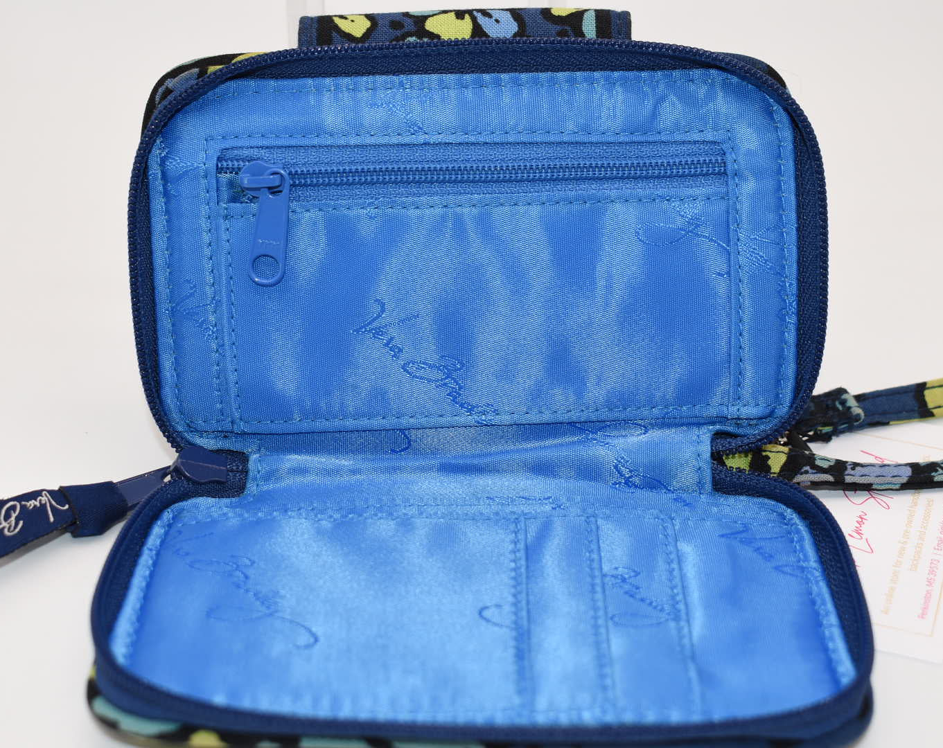 Vera Bradley Smartphone Wallet Wristlet in "Indigo Pop" Pattern