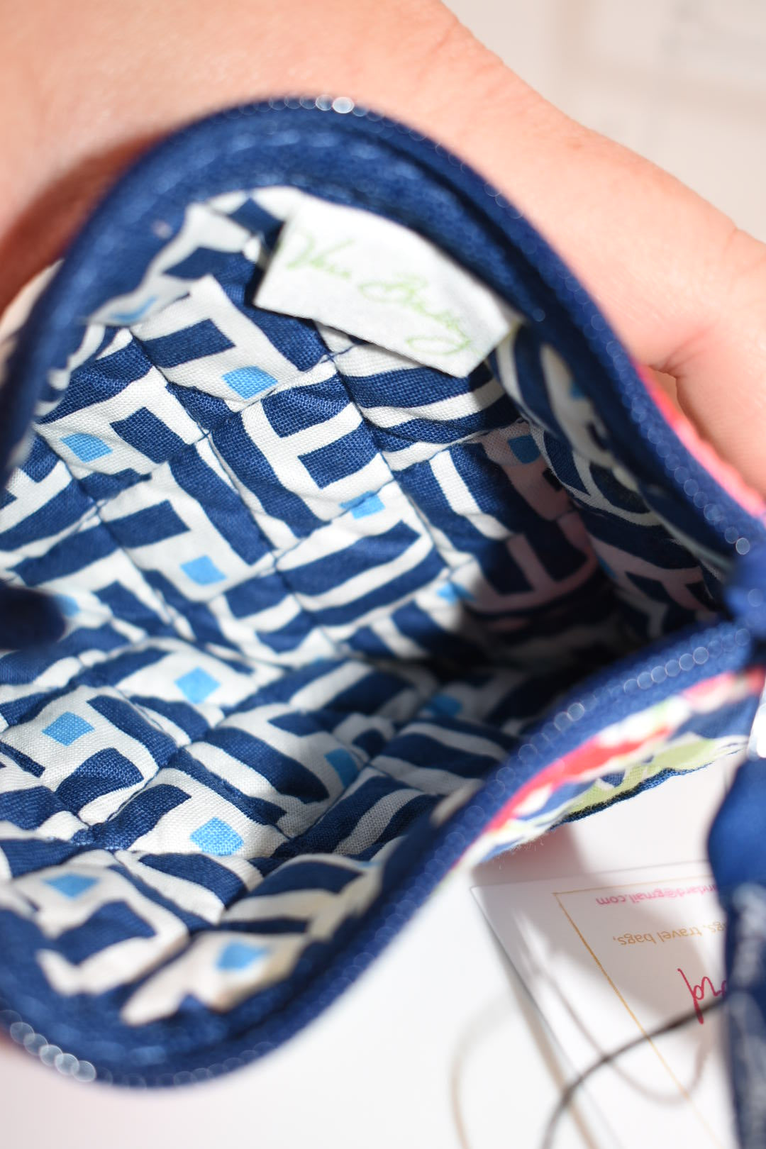 Vera Bradley Zip Coin Purse in "Summer Cottage" Pattern