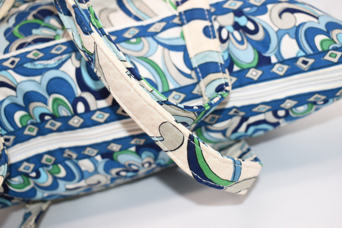 Vera Bradley Villager Tote Bag in "Mediterranean White" Pattern