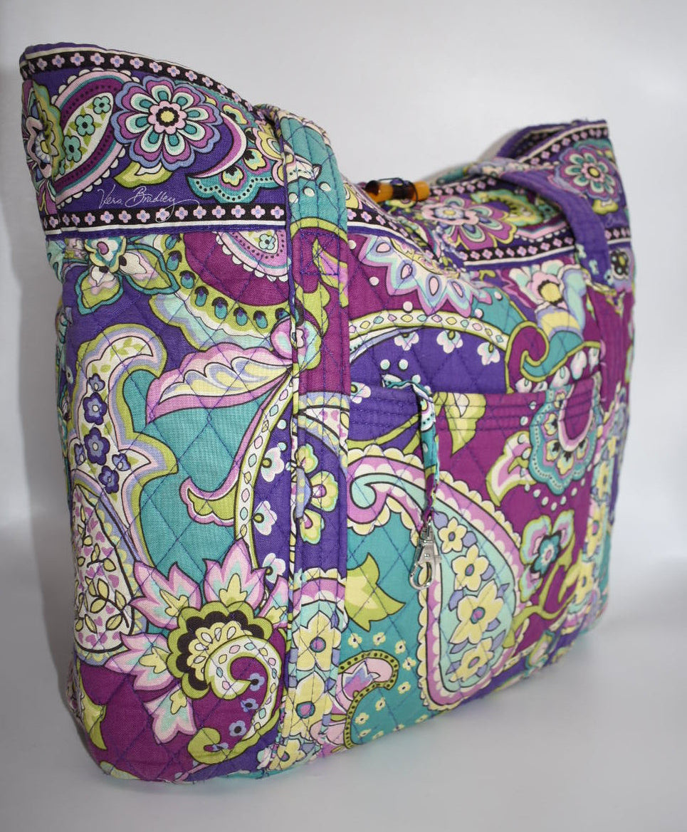 Vera Bradley Large Vera Tote Bag in "Heather" Pattern