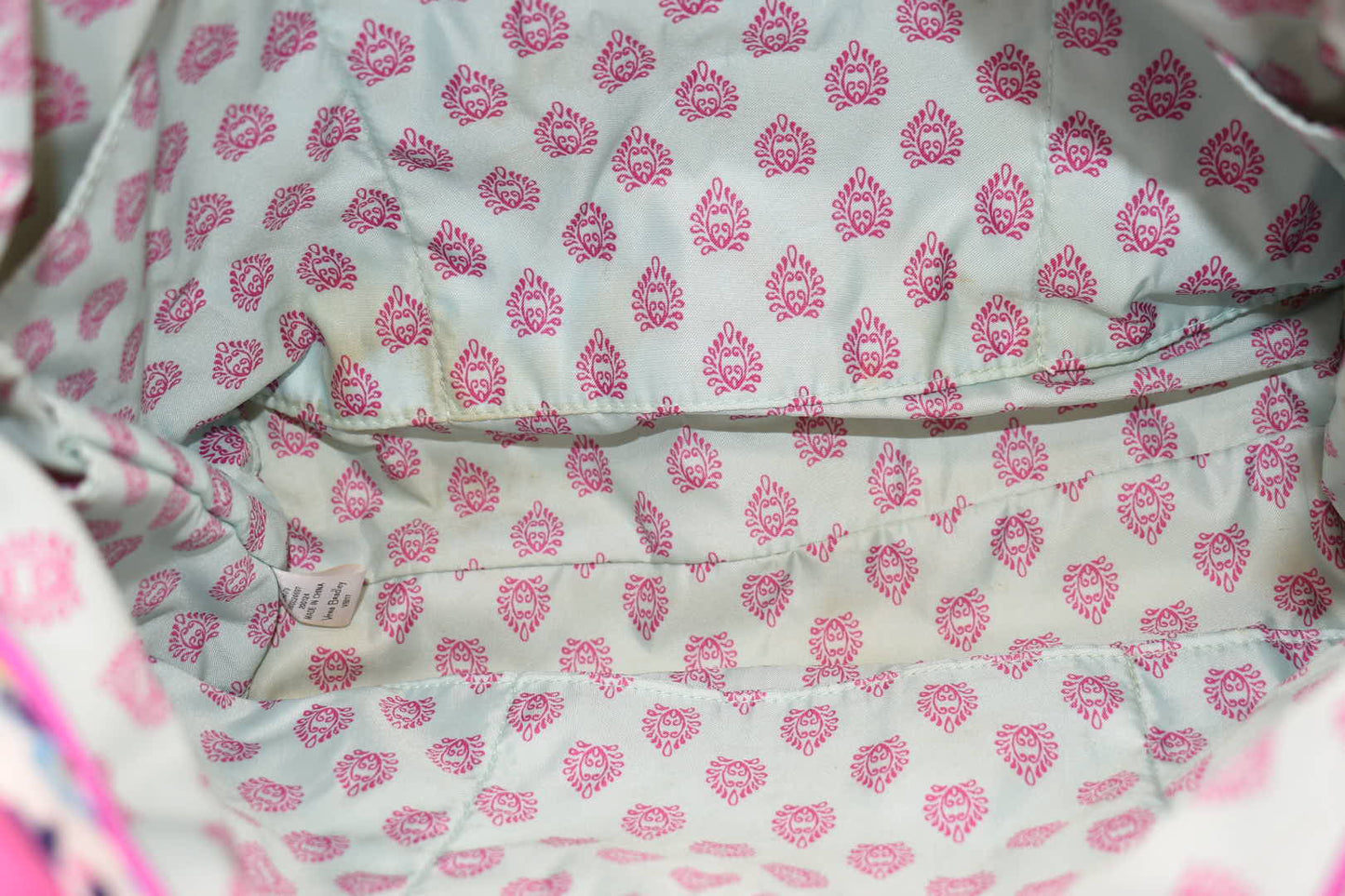 Vera Bradley Iconic Small Vera Tote Bag in "Wildflower Paisley" Pattern