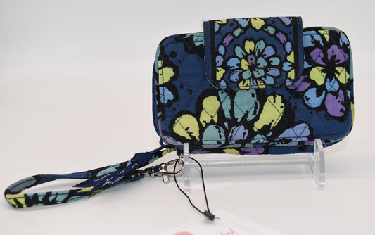 Vera Bradley Smartphone Wallet Wristlet in "Indigo Pop" Pattern