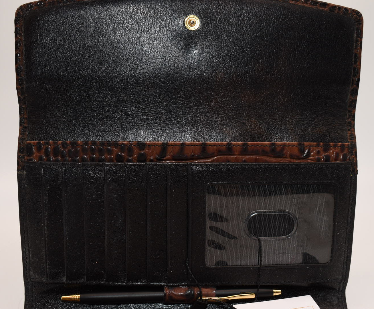 Brahmin Soft Checkbook Wallet in Tuscan Tri-Texture