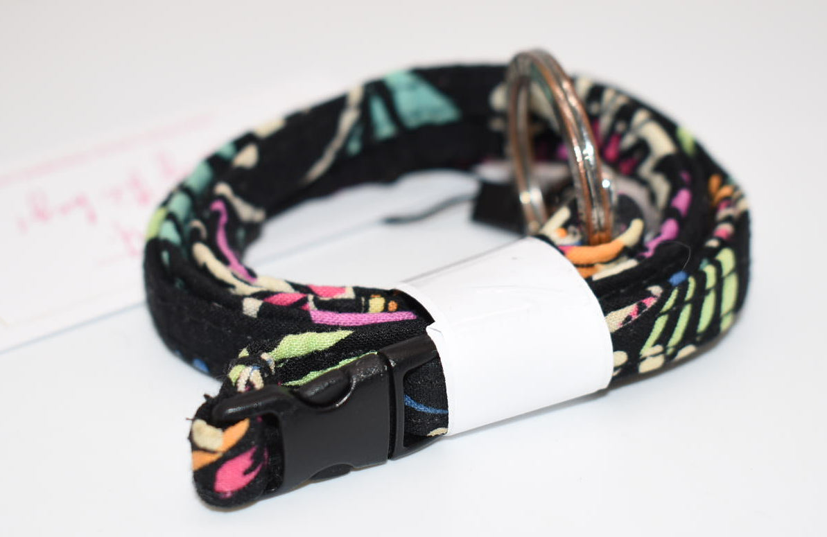 Vera Bradley Breakaway Lanyard in "Bandana Swirl" Pattern