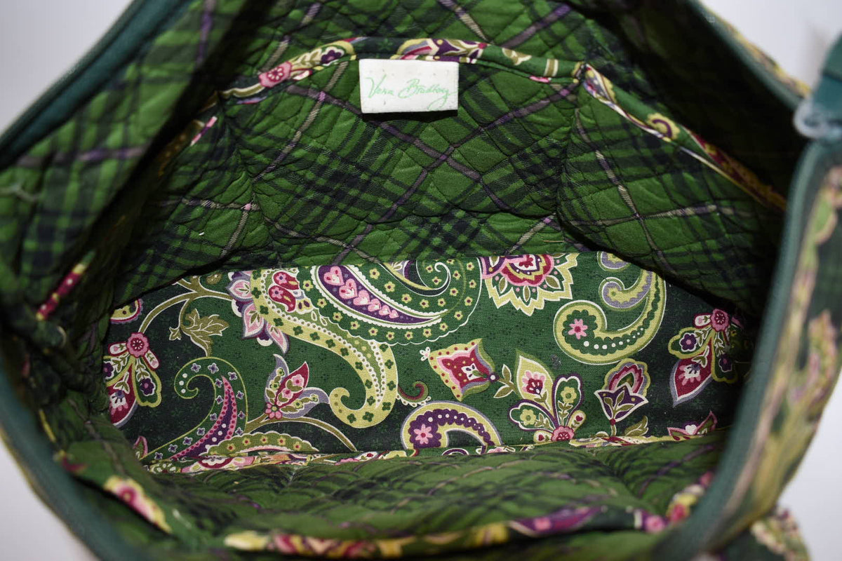 Vera Bradley Large Betsy Shoulder Tote Bag in "Chelsea Green" Pattern