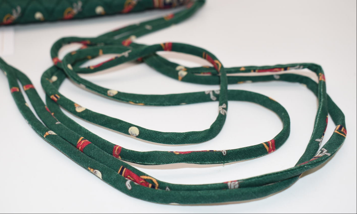 Vintage Vera Bradley Elite Crossbody Bag in "Golf Green -1995" Pattern