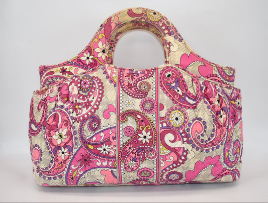 Vera Bradley Abby Tote Bag in "Paisley Meets Plaid" Pattern