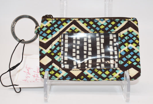 Vera Bradley Zip ID Case in "Rain Forest" Pattern
