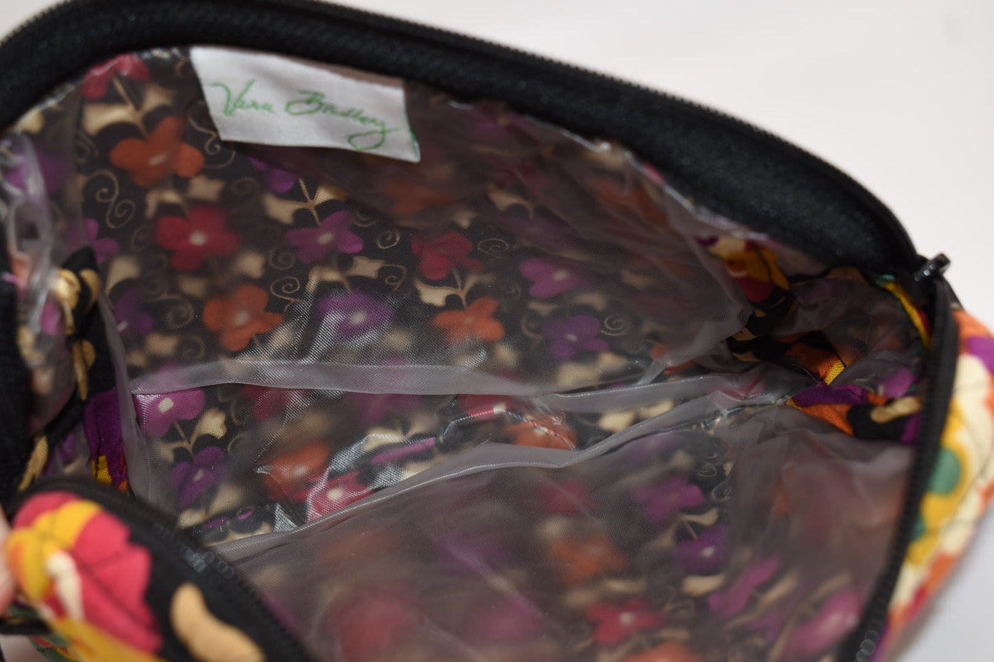 Vera Bradley Large Cosmetic Bag in "Suzani" Pattern