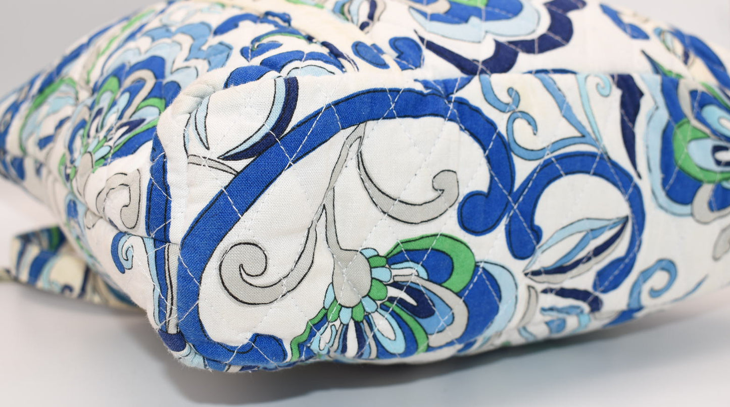 Vera Bradley Villager Tote Bag in "Mediterranean White" Pattern