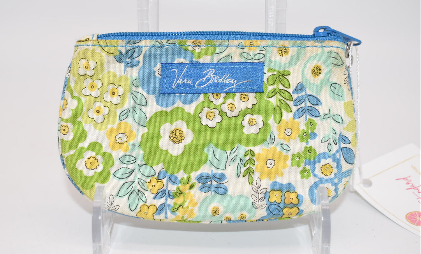 Vera Bradley Clip Zip ID Case in "English Meadow" Pattern