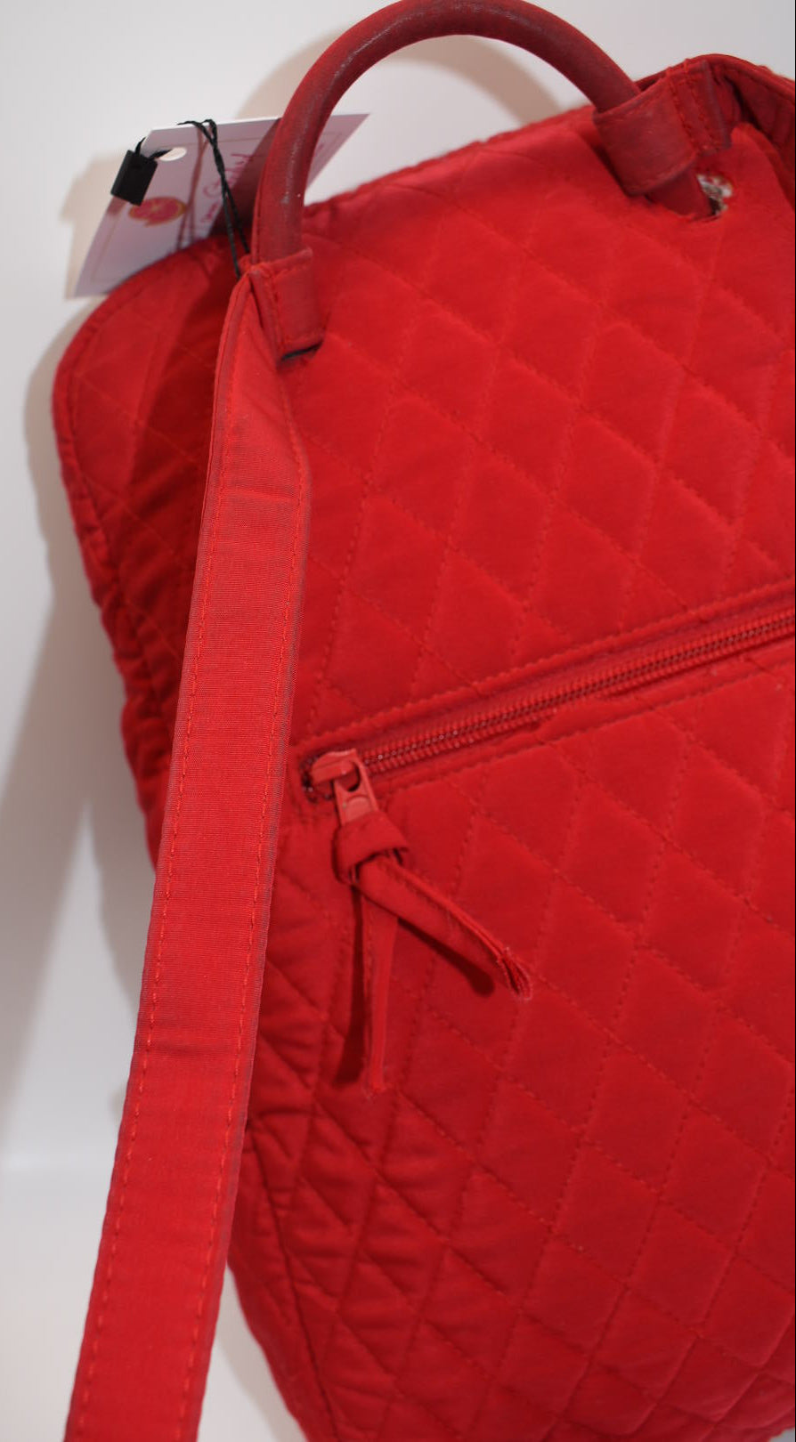 Vera Bradley Ultimate Microfiber Backpack in Red