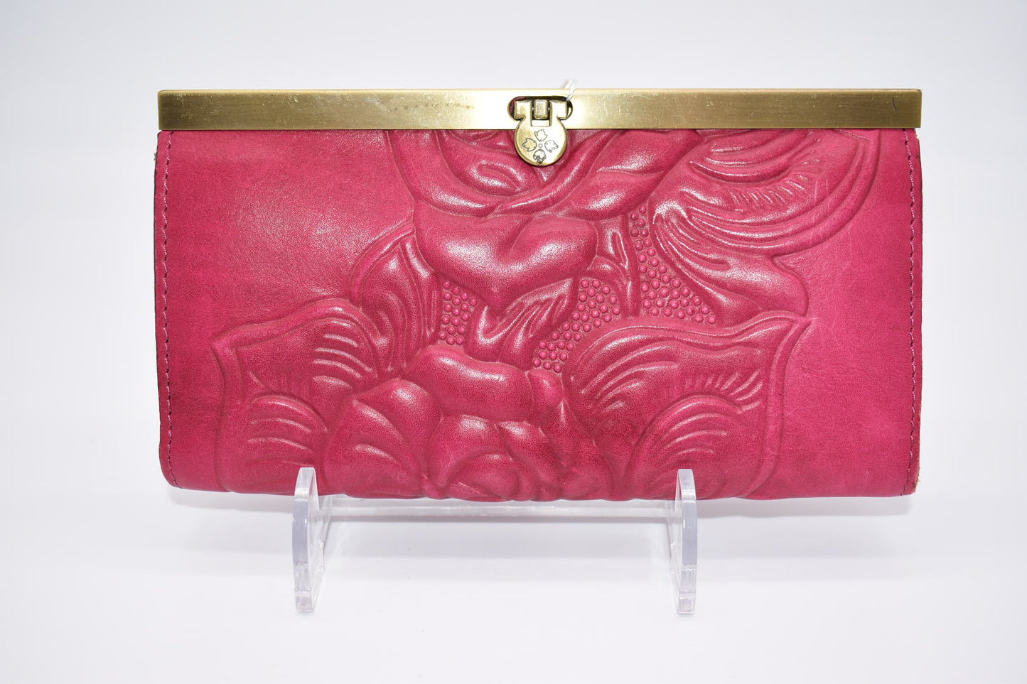 Patricia Nash Cauchy Wallet in Tooled Raspberry
