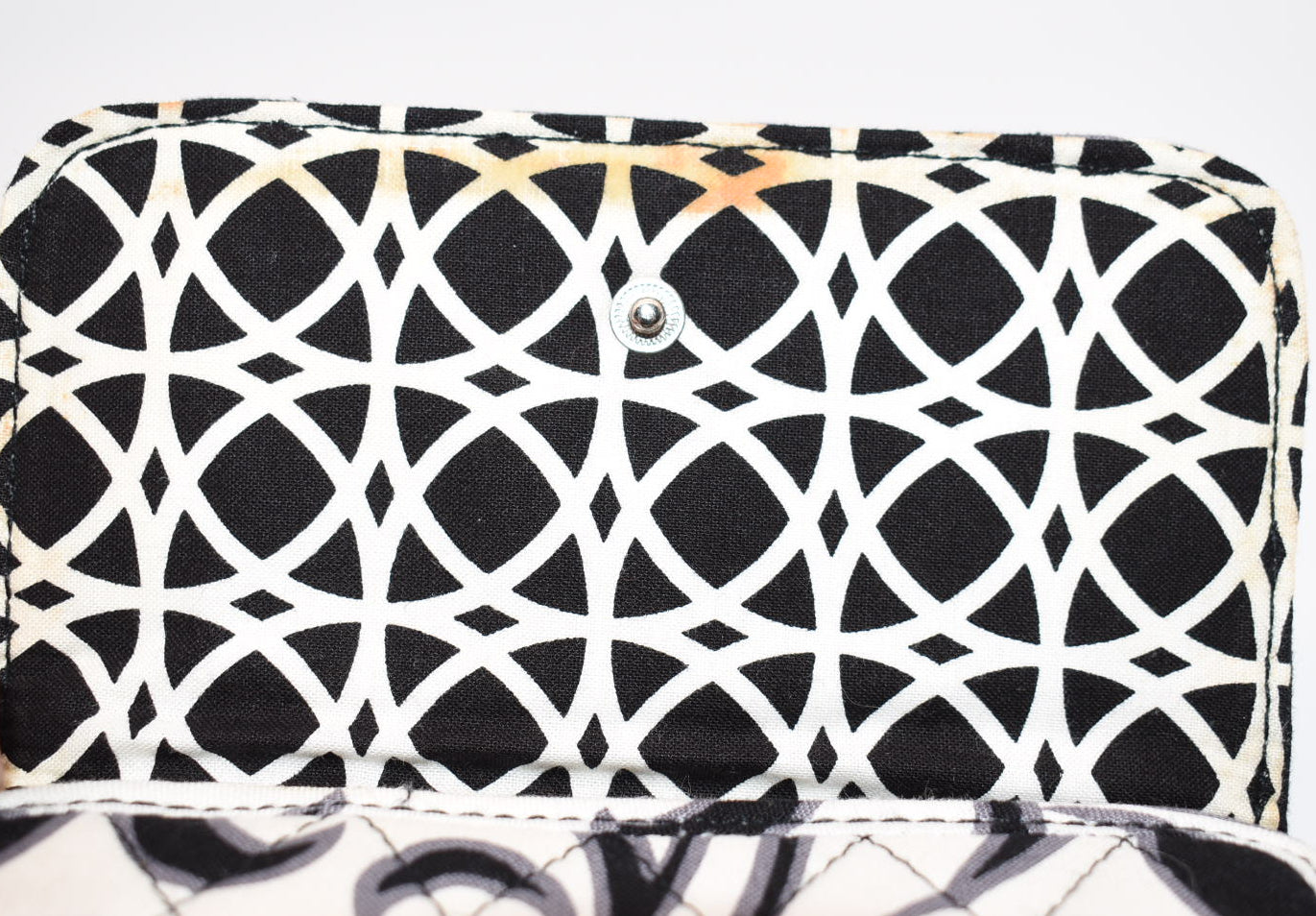 Vera Bradley Compact Trifold Wallet in "Day & Night" Pattern