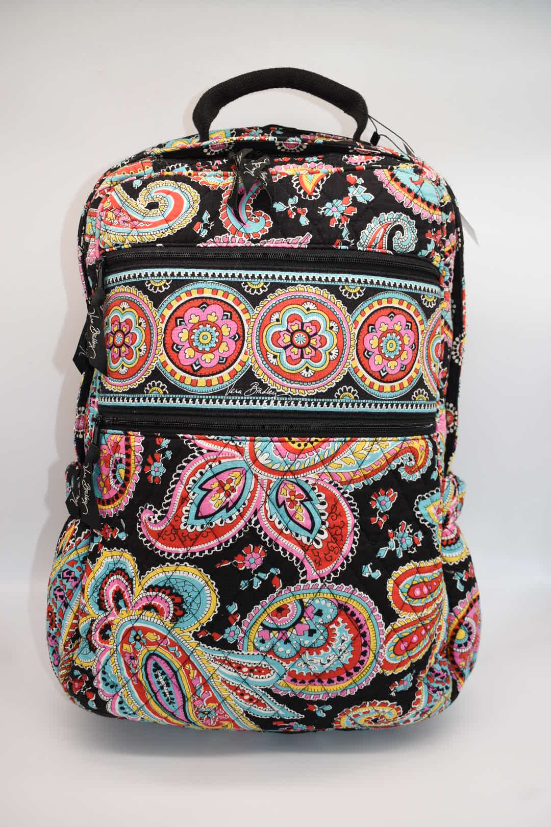 Vera Bradley XL Tech Laptop Backpack in "Parisian Paisley" Pattern
