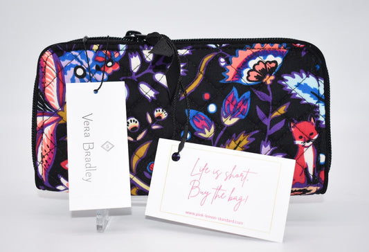 Vera Bradley Iconic RFID Georgia Wallet in "Foxwood" Pattern