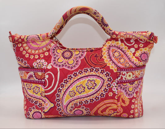 Vera Bradley Gabby Tote Bag in "Raspberry Fizz" Pattern